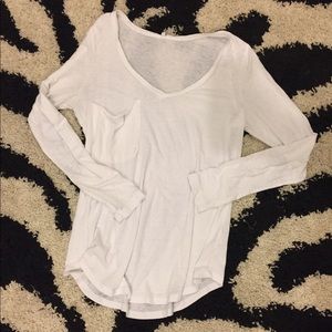 Long sleeve white z supply shirt